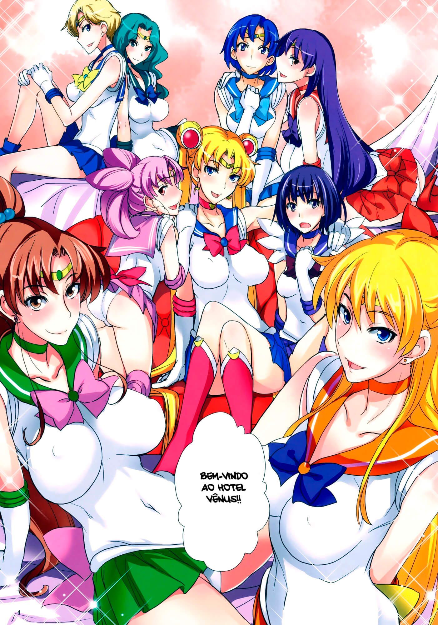 Sailor Moon Hentai mostrando sua xoxota momlhada